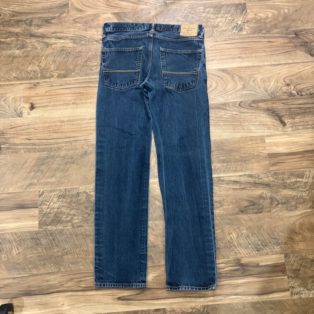 Vintage Y2K Abercrombie & Fitch Jeans Mens 32x32 Blue Straight Leg Button Fly